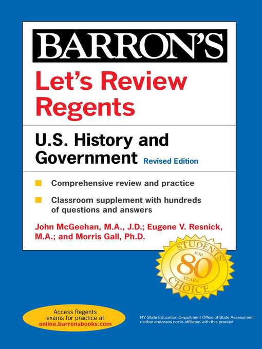 Title details for Let's Review Regents by Miriam A. Lazar - Available